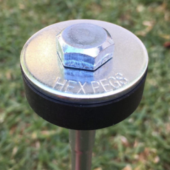 Flat Top Drillable Tent Peg -Snowys Shop 0029039 flat top drillable tent peg