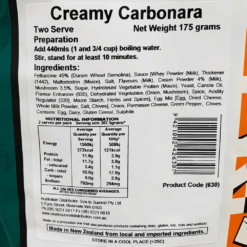 Creamy Carbonara -Snowys Shop 0040289 creamy carbonara