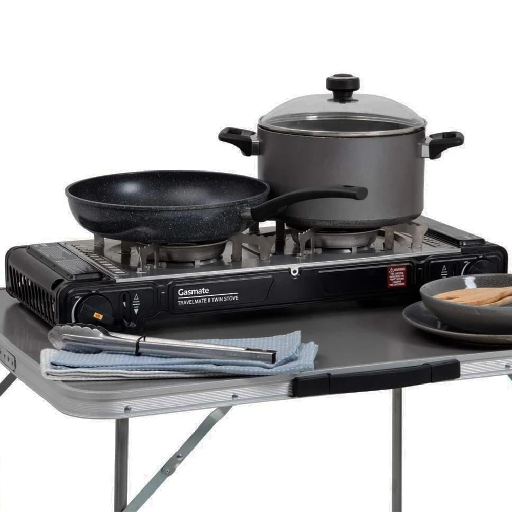 Travelmate II Twin Stove With Hotplate Black 10 Travelmate II Twin Stove With Hotplate Black - Image 8