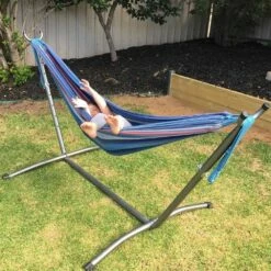OZtrail Anywhere Hammock Double & Frame 11 OZtrail Anywhere Hammock Double & Frame -Snowys Shop 1197701 anywhere hammock double frame