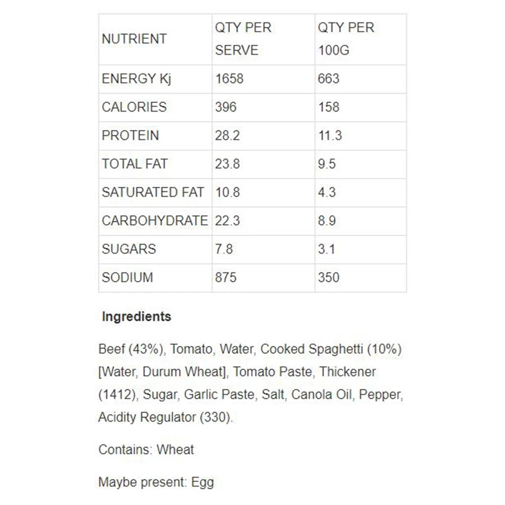 Spaghetti Bolognese 250g 6 Spaghetti Bolognese 250g - Image 4