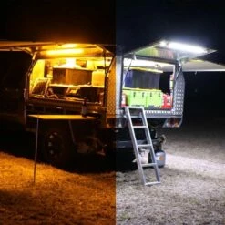 Lifestyle 4 Bar Orange & White LED Camping Light Kit -Snowys Shop 1202346 hardkorr lifestyle 4 bar led camp light kit
