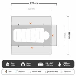 Bunker Pro Stretcher Tent -Snowys Shop 1202432