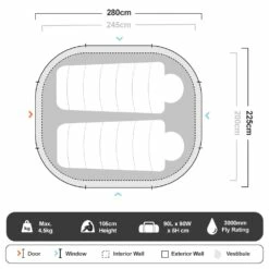 Speedy Blackhole 3 Pop Up Tent -Snowys Shop 1202455