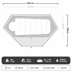 Mono Hiking Tent 15 Mono Hiking Tent -Snowys Shop 1202524