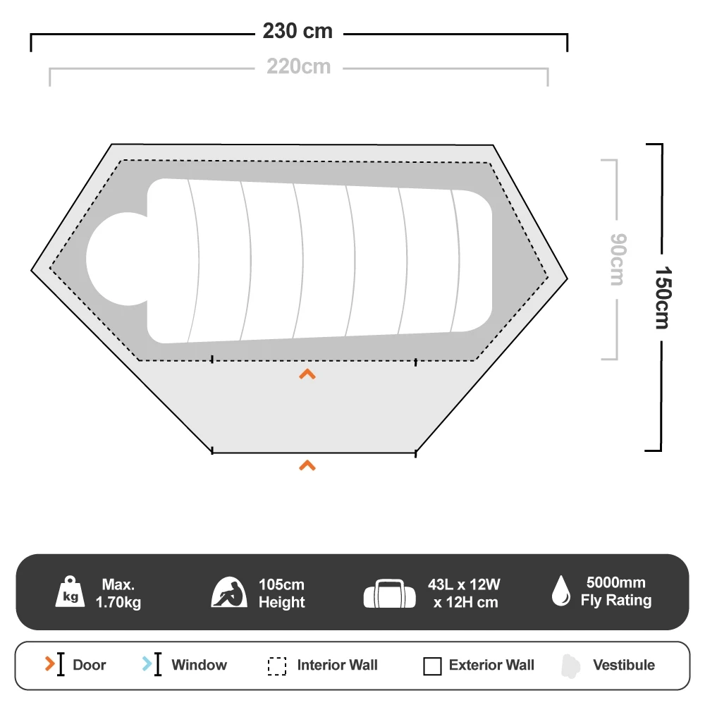 Mono Hiking Tent 9 Mono Hiking Tent - Image 7