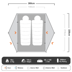 Companion Pro Hiker 2 Tent 7 Companion Pro Hiker 2 Tent -Snowys Shop 1202778
