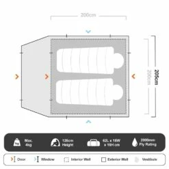 Breakaway 3V Dome Tent -Snowys Shop 1203214