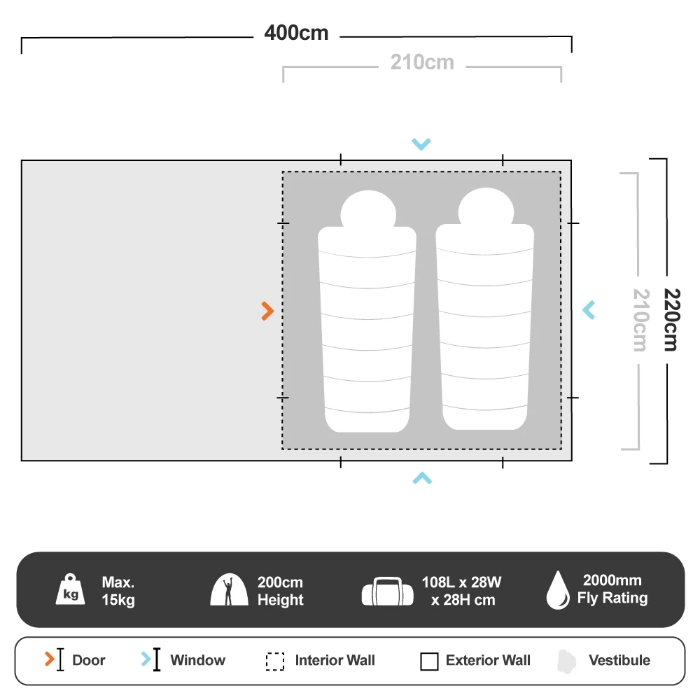 Turbo Lite 210 Tent 4 Turbo Lite 210 Tent - Image 2