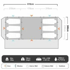 Coleman Instant Up 10P Lighted Northstar Darkroom Tent 19 Coleman Instant Up 10P Lighted Northstar Darkroom Tent -Snowys Shop 1203373