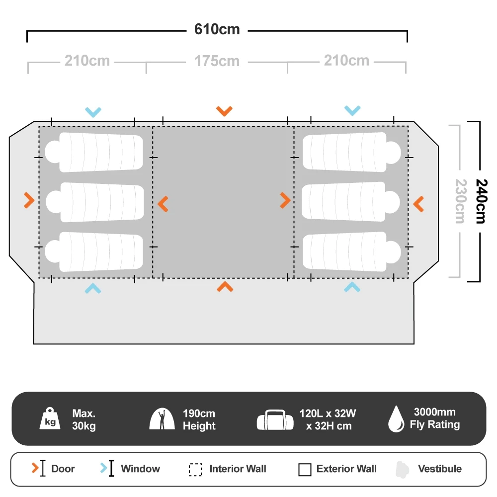 Coleman Instant Up 10P Lighted Northstar Darkroom Tent 11 Coleman Instant Up 10P Lighted Northstar Darkroom Tent - Image 9