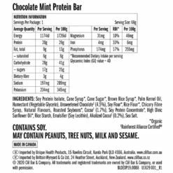 Clif BUILDERS Chocolate Mint Protein Bar -Snowys Shop 1204549 builders chocolate mint protein bar