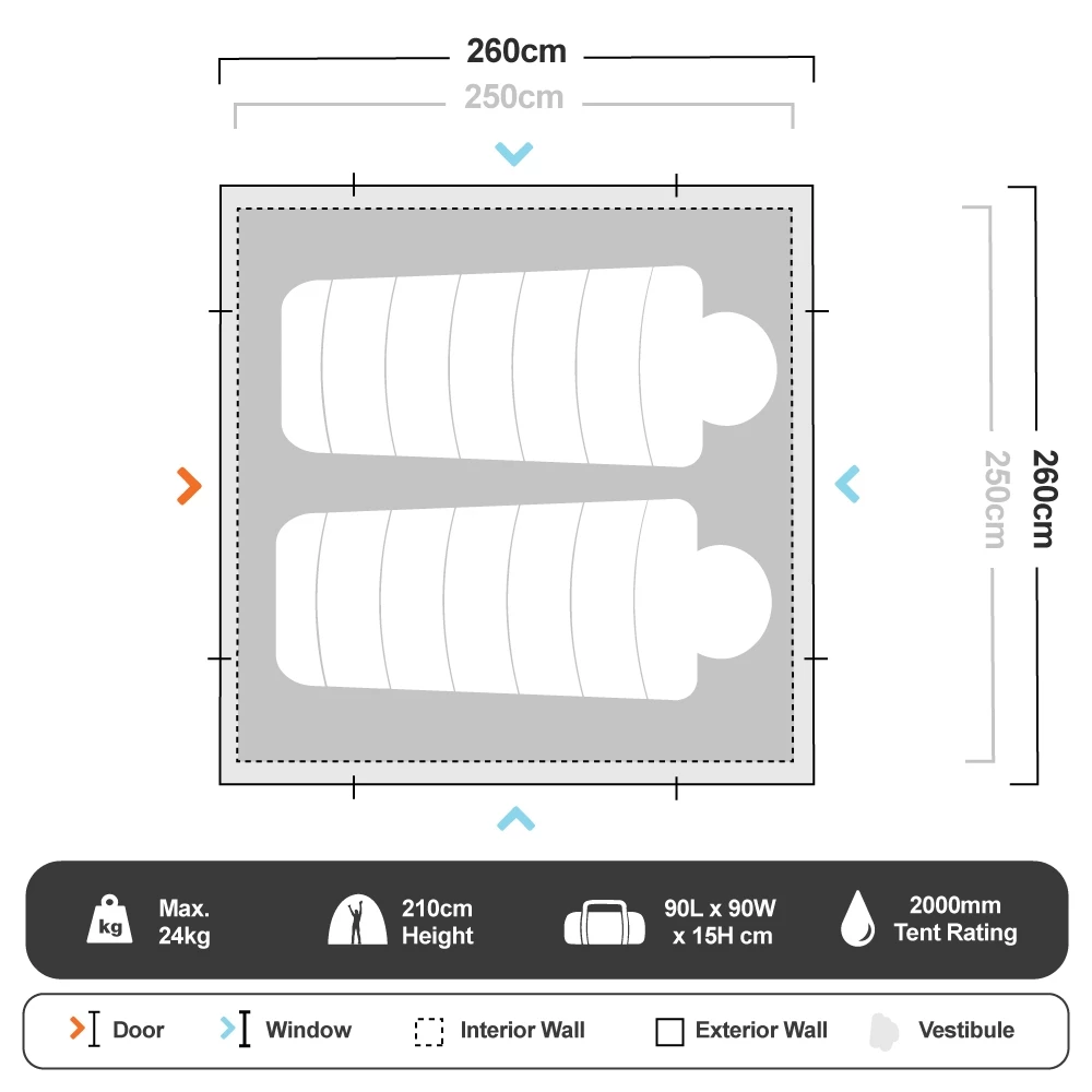 Safari 260 Touring Tent 9 Safari 260 Touring Tent - Image 7