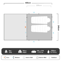 RV−3 Canvas Touring Tent 21 RV−3 Canvas Touring Tent -Snowys Shop 1204639