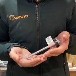 Short Flat Top Drillable Tent Peg 15 Short Flat Top Drillable Tent Peg -Snowys Shop 1205570 short flat top drillable tent peg