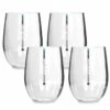 Tritan Stemless Wine Glass 590ml 4pk -Snowys Shop 1208977 tritan stemless red wine 590ml 4pk
