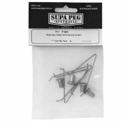 Stainless Steel Wire Spring Button 4 Pack -Snowys Shop 1214434 stainless steel wire spring button 4 pack