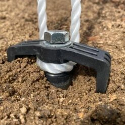 Galvanized Steel Screw Peg -Snowys Shop 1222520 galvanized steel screw peg 220mm