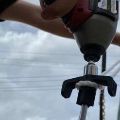 Galvanized Steel Screw Peg -Snowys Shop 1222521 galvanized steel screw peg 220mm