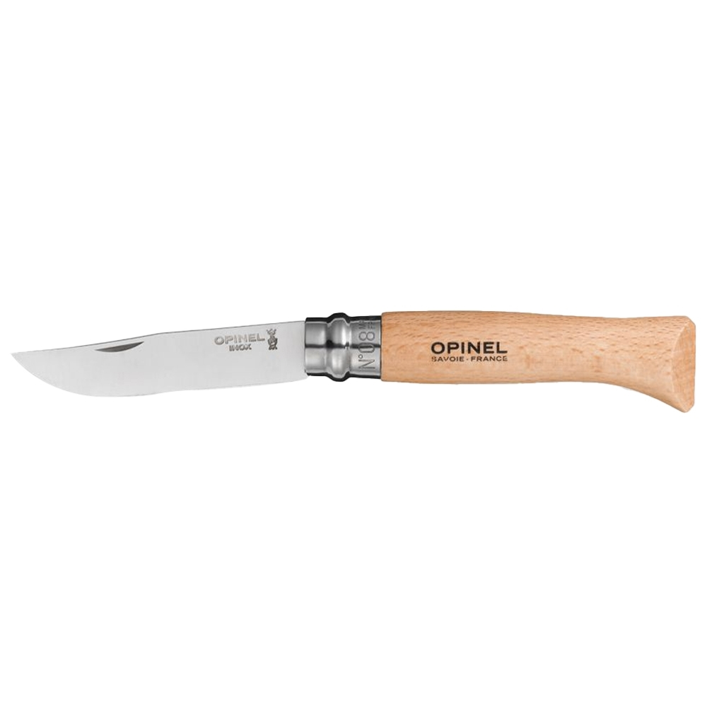 Opinel N°08 Stainless Steel Knife + Sheath Set 4 Opinel N°08 Stainless Steel Knife + Sheath Set - Image 2