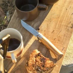 Opinel N°08 Olive Wood Knife + Sheath Boxed Set -Snowys Shop 1223481 n08 olive wood knife plus sheath boxed set