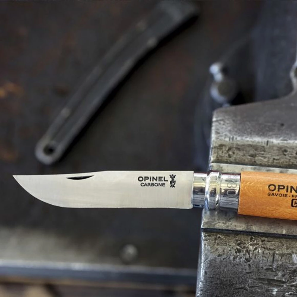 Opinel N°08 Carbon Knife + Sheath Boxed Set 8 Opinel N°08 Carbon Knife + Sheath Boxed Set - Image 6