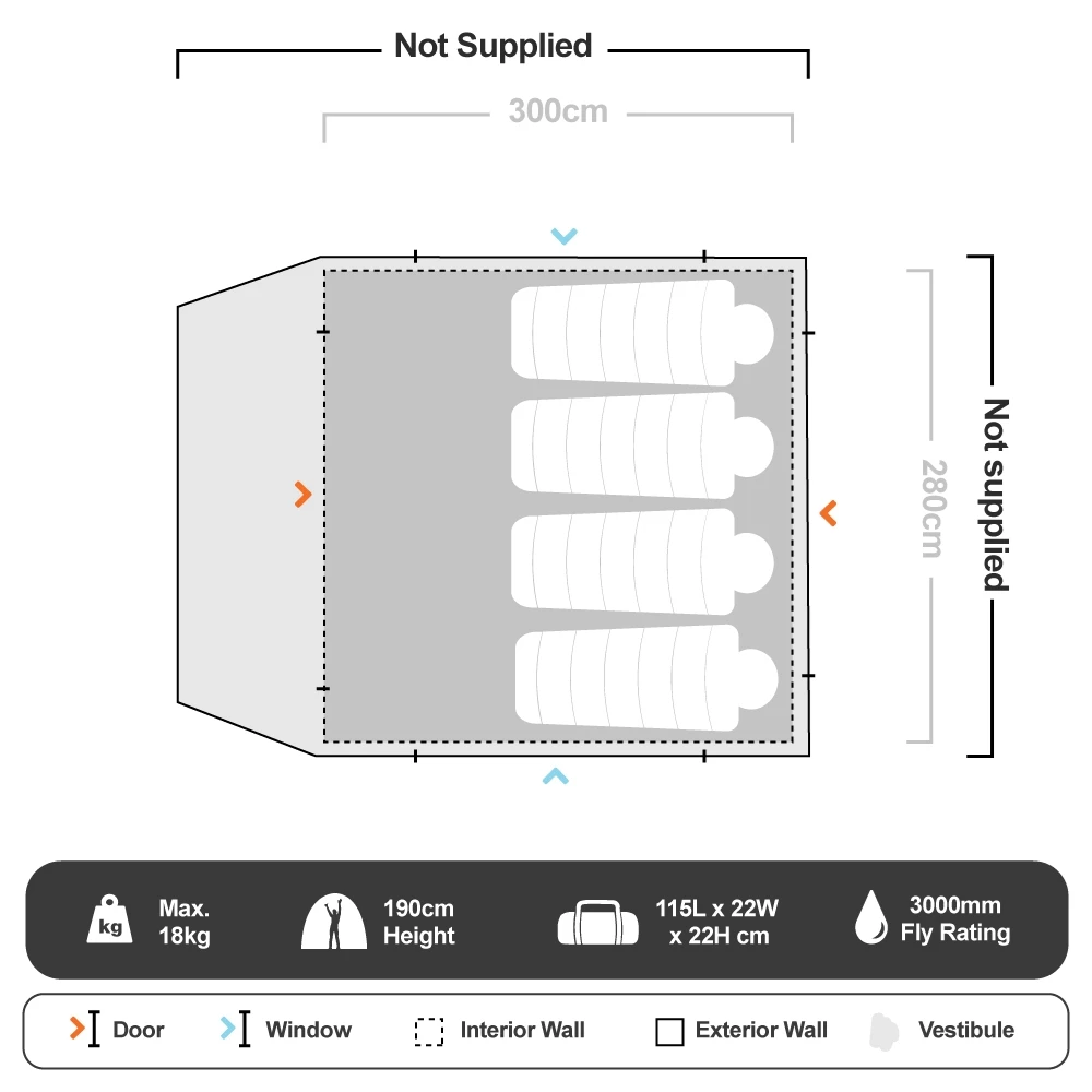 OZtrail Fast Frame BlockOut 6 Person Tent 15 OZtrail Fast Frame BlockOut 6 Person Tent - Image 13