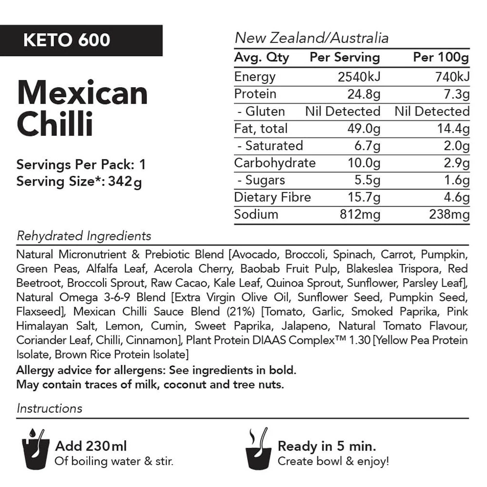 Plant−Based Mexican Chilli − KETO 600 V8.0 6 Plant−Based Mexican Chilli − KETO 600 V8.0 - Image 4