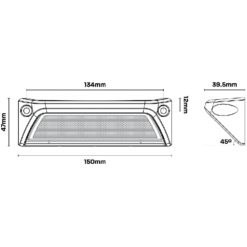 XDW Series Tri−Colour 45° Angled LED Work Light 18 XDW Series Tri−Colour 45° Angled LED Work Light -Snowys Shop 1257521 xdw series tri colour 45 angled led work light black