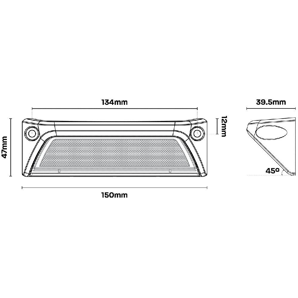 XDW Series Tri−Colour 45° Angled LED Work Light 9 XDW Series Tri−Colour 45° Angled LED Work Light - Image 7