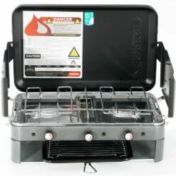 2 Burner Deluxe Stove & Grill -Snowys Shop 1258828 2 burner deluxe stove grill