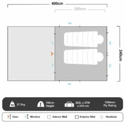 RV−3 Plus Canvas Touring Tent -Snowys Shop 1260132