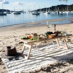 Large Rectangular Folding Picnic Table -Snowys Shop 1265381 large rectangular folding picnic table rubberwood