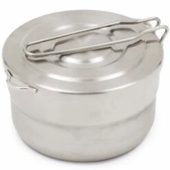 Stainless Steel Mess Pot 1.5L -Snowys Shop 1266508 15l ss mess kit