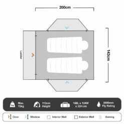Panther 1600 Hard Shell Rooftop Tent 23 Panther 1600 Hard Shell Rooftop Tent -Snowys Shop 1266836
