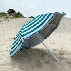 Mirage Beach Umbrella 200cm -Snowys Shop 1267810 beach umbrella green white stripe 2m
