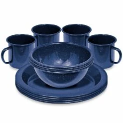 Enamel Dinner Set − 12 Piece