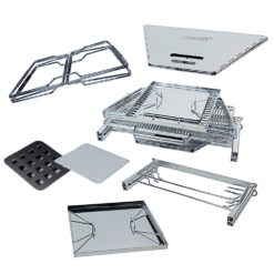 Stainless Steel Firepit And BBQ -Snowys Shop 1269423 stainless steel firepit and bbq