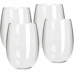 Tritan Stemless Wine Glass 443ml 4Pk