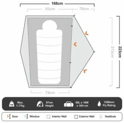 Marmot Tungsten Ultralight 1−Person Tent 23 Marmot Tungsten Ultralight 1−Person Tent -Snowys Shop 1273897