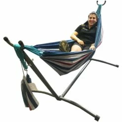 OZtrail Anywhere Hammock Double & Frame 8 OZtrail Anywhere Hammock Double & Frame -Snowys Shop 1274405 anywhere hammock double frame