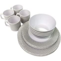 16pc Melamine Dinner Set Elegance 6 16pc Melamine Dinner Set Elegance -Snowys Shop 1275214 16pc melamine dinner set elegance