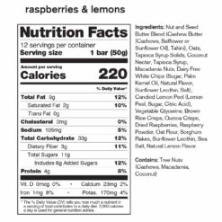 Skratch Labs Raspberry & Lemon Energy Bar -Snowys Shop 1275928 skr anytime energy bar 50g raspberries lemons