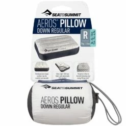 Sea To Summit Aeros Down Pillow Regular -Snowys Shop 1276389 aeros down pillow regular grey